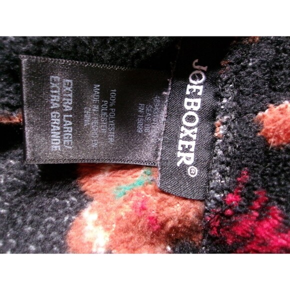 Joe Boxer Pajama Pants Womens XL Black Gingerbread Holiday Print Fleece Cozy - Picture 8 of 11